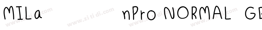 MILanPro NORMAL  GB1字体转换